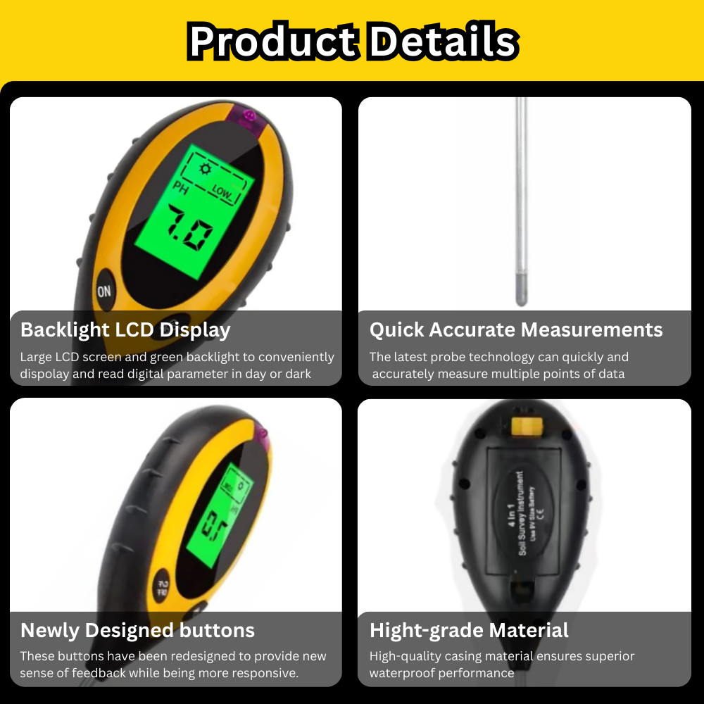 4 In 1 Plant Health Monitor